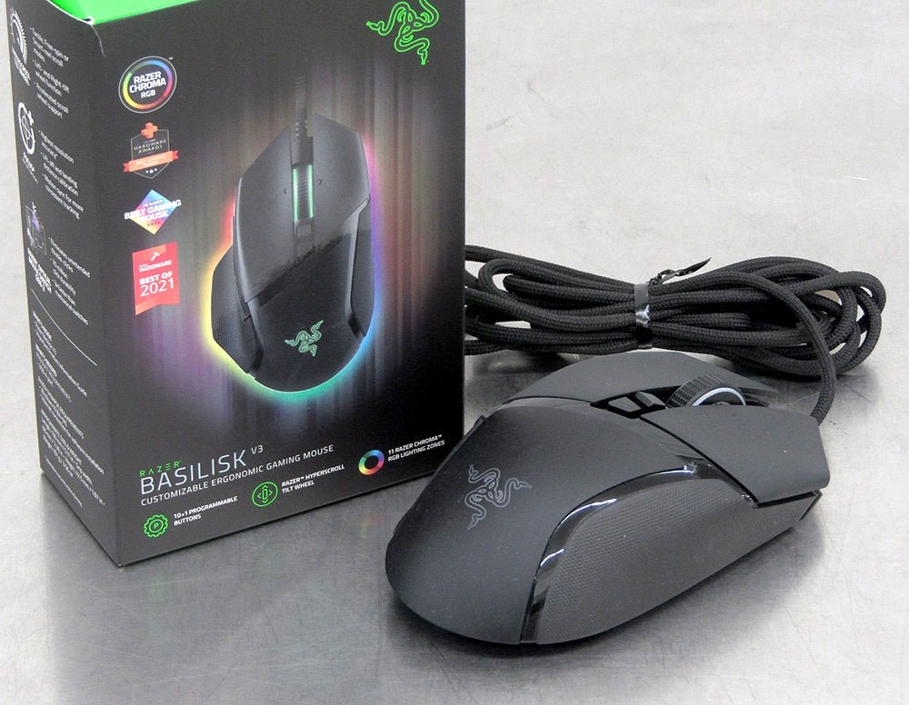 Razer レイザー Basilisk V3 ゲーミングマウス 有線 光学式 RZ01 - 04000100 - R3M1 - 安心保証・業界最安値の販売 福助