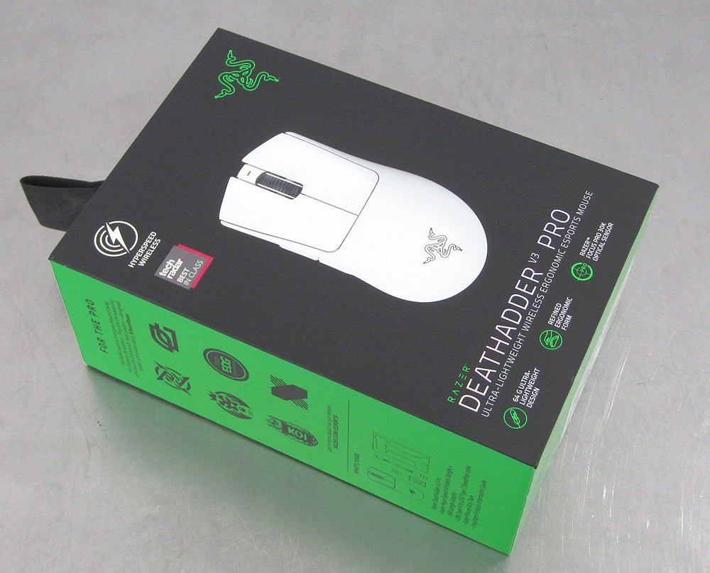 Razer レイザー DeathAdder V3 Pro White Edition ゲーミングマウス ワイヤレスマウス RZ01 - 04630200 - R3A1 - 安心保証・業界最安値の販売 福助