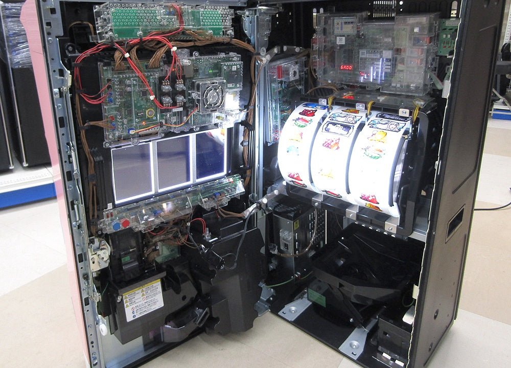 パチスロ実機 大都技研 Re:ゼロから始める異世界生活 双子パネル 6号機 家庭用電源対応 Vol調節有 - 安心保証・業界最安値の販売 福助