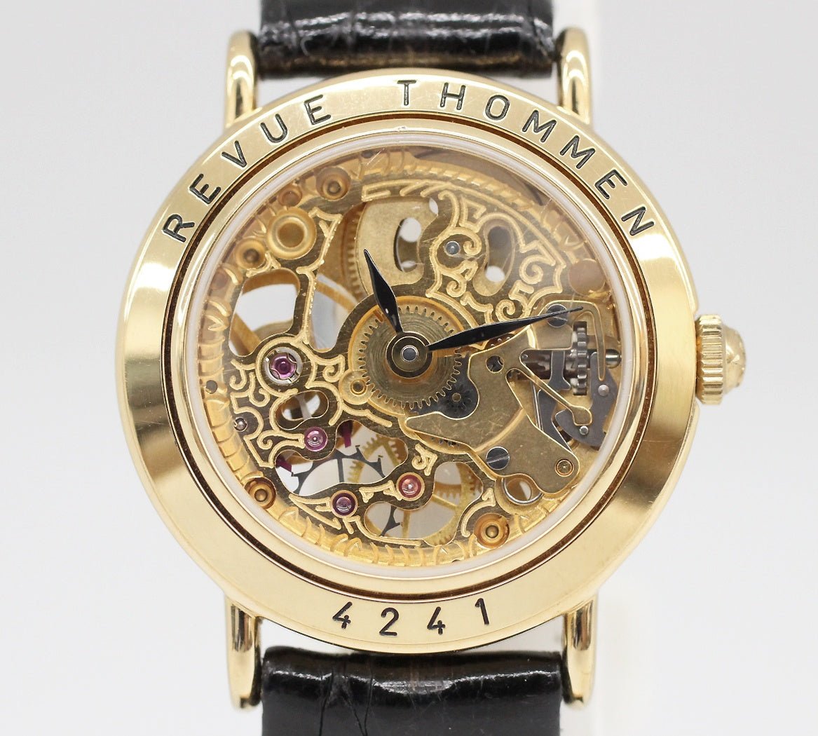 REVUE THOMMEN(レビュートーメン) レディース フルスケルトン 手巻きウォッチ 腕時計 4241 - 安心保証・業界最安値の販売 福助