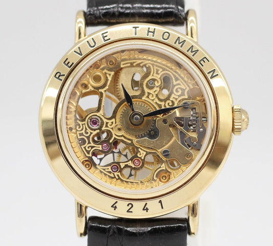 REVUE THOMMEN(レビュートーメン) レディース フルスケルトン 手巻きウォッチ 腕時計 4241 - 安心保証・業界最安値の販売 福助
