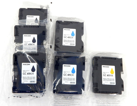 RICOH(リコー) 3色 GC41KH*3/GC41CH*2/YH*1 計6点セット大容量 Lサイズ 純正インクカートリッジ - 安心保証・業界最安値の販売 福助