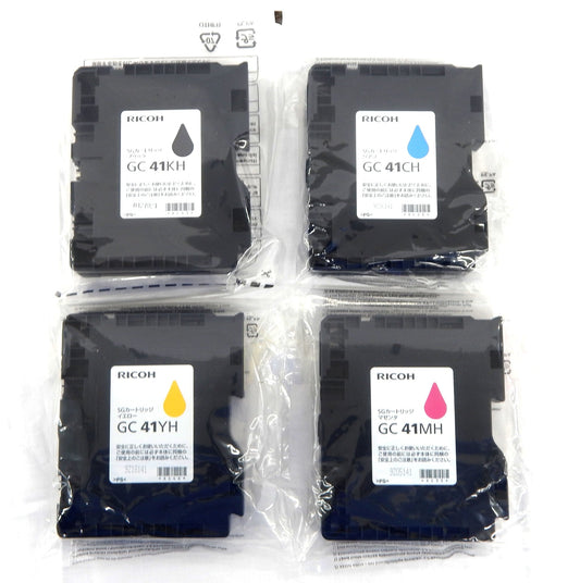 RICOH(リコー) GC41KH/CH/MH/YH 大容量 Lサイズ 純正インクカートリッジ 4色セット - 安心保証・業界最安値の販売 福助