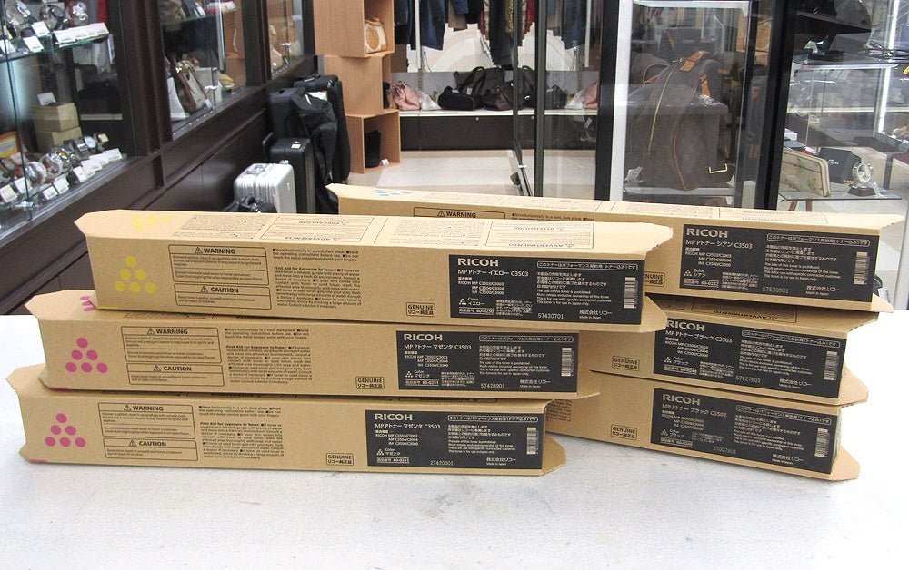 RICOH リコー 純正 MP Pトナー C3503 ブラック*2/マゼンタ*2/シアン/イエロー 計6点まとめ - 電動工具・楽器・ブランド・住設家電も総合リユース｜リサイクルショップ福助