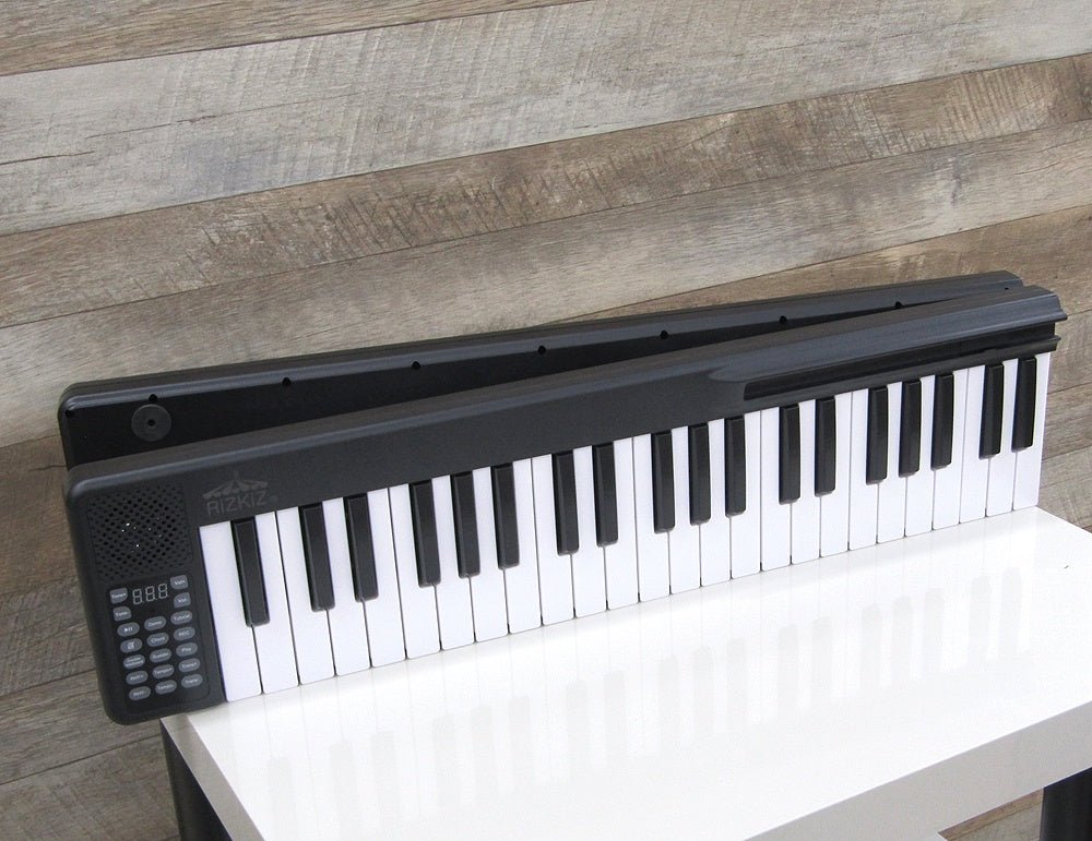 RiZKiZ USB充電式 二つ折り電子キーボード 88鍵 コードレス 折りたたみ式 サスティンペダル他付属品有 - 安心保証・業界最安値の販売 福助