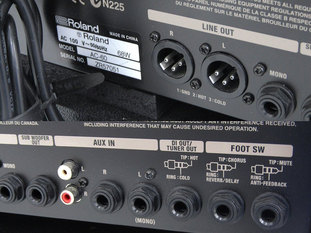 Roland/ローランド アコースティックギター用アンプ AC - 60 30+30W出力 専用キャリングケース付属 - 安心保証・業界最安値の販売 福助