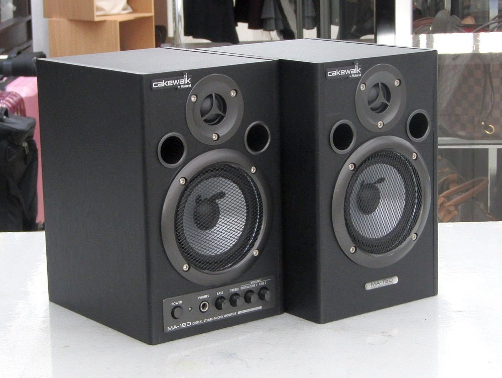 Roland ローランド MA - 15D(MA - 15DBKCW) モニタースピーカー ペア Digital Stereo Micro Monitor - 安心保証・業界最安値の販売 福助