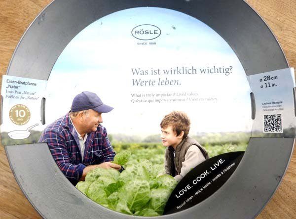ROSLE/レズレー アイアンフライパン キャストハンドル 28cm ドイツ製 鉄製品 おしゃれ アウトドア - 安心保証・業界最安値の販売 福助