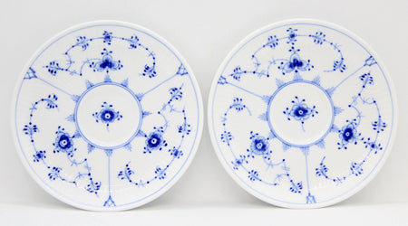 ROYAL COPENHAGEN(ロイヤルコペンハーゲン) ブルーフルーテッド プレイン カップ&ソーサー 1016756 2客セット ペア - 安心保証・業界最安値の販売 福助