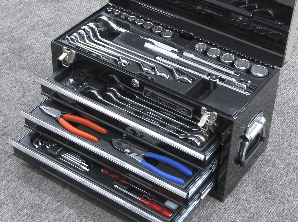 スーパーツール プロ用デラックス工具セット チェストタイプ S7000DX ハンドツール - 電動工具・楽器・ブランド・住設家電も総合リユース｜リサイクルショップ福助