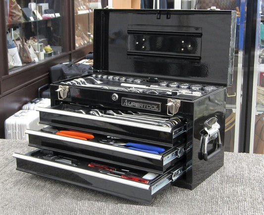 スーパーツール プロ用デラックス工具セット チェストタイプ S7000DX ハンドツール - 電動工具・楽器・ブランド・住設家電も総合リユース｜リサイクルショップ福助