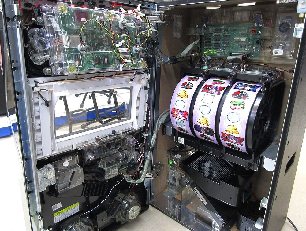 パチスロ実機 Sammy サミー パチスロ化物語ZX コイン不要機付き 家庭用電源対応 Vol調節有 5号機 - 安心保証・業界最安値の販売 福助