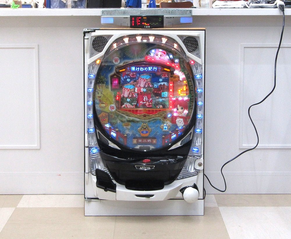 パチンコ実機 SANKYO 三共 CRフィーバー湯けむり紀行 SF - T 循環加工済み 鍵無し - 安心保証・業界最安値の販売 福助