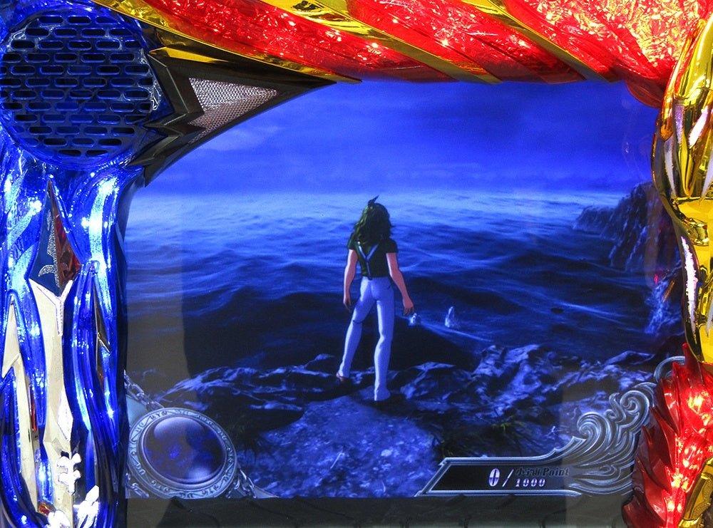 パチスロ実機 SANYO/三洋 聖闘士星矢 海皇覚醒 コイン不要機搭載 100V対応 Vol調節有 5号機 - 安心保証・業界最安値の販売 福助