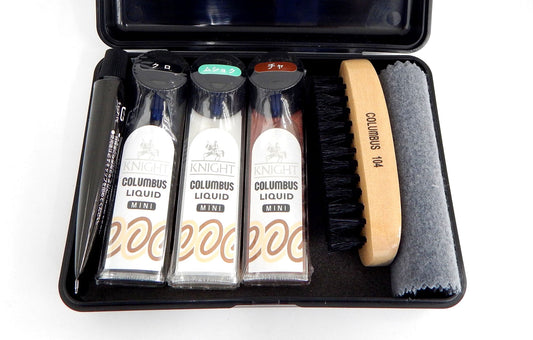 コロンブス シューシャインキット SHOE SHINE KIT リキッドミニセット - 安心保証・業界最安値の販売 福助