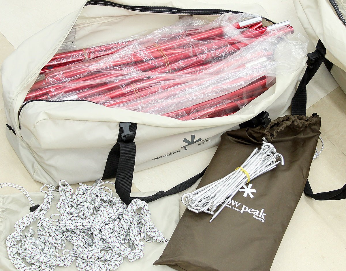 snow peak(スノーピーク) ランドロック アイボリー レッドフレームエディション FES - 671+TM - 050Rインナーマット+TP - 670 - 1グランドシート - 安心保証・業界最安値の販売 福助