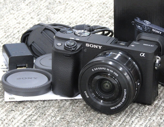 SONY ソニー ILCE-6400L B ミラーレス一眼カメラ α6400 パワーズームレンズキット ブラック Eマウント - 電動工具・楽器・ブランド・住設家電も総合リユース｜リサイクルショップ福助