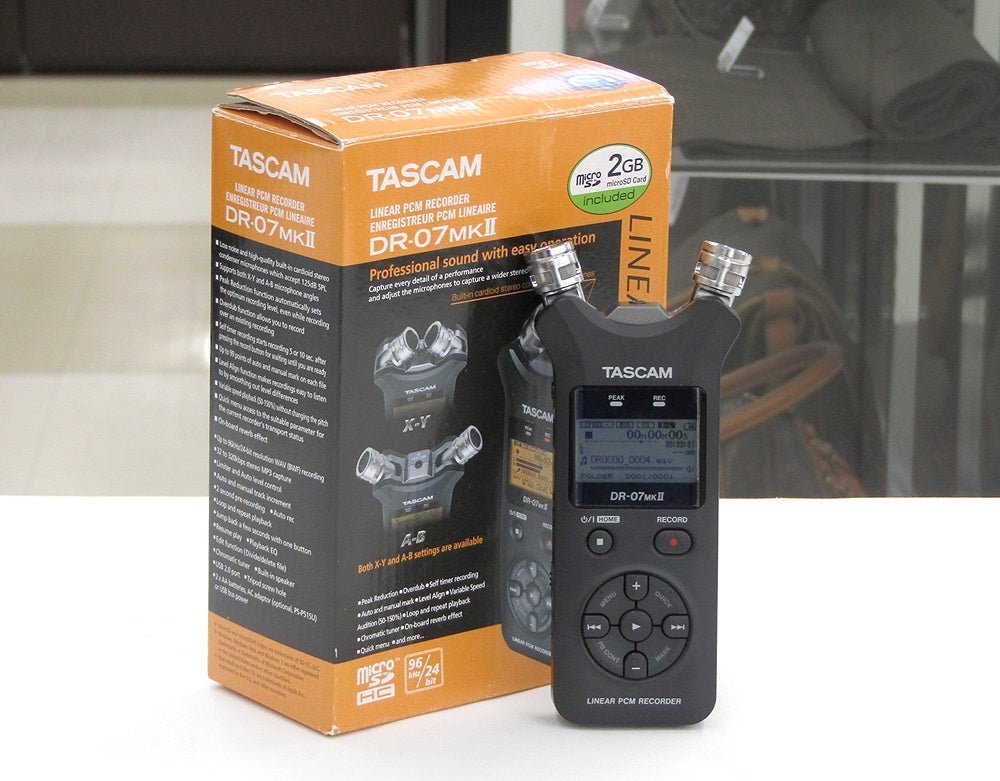 TASCAM タスカム リニアPCMレコーダー 24bit/96kHz対応 ブラック DR - 07MKII - 安心保証・業界最安値の販売 福助