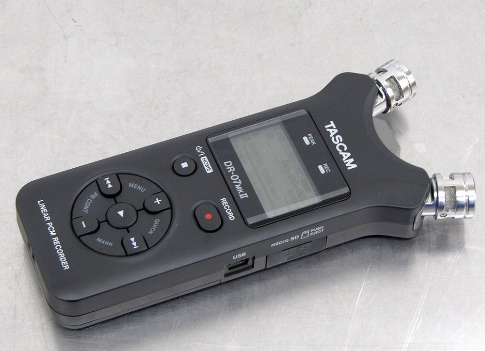 TASCAM タスカム リニアPCMレコーダー 24bit/96kHz対応 ブラック DR - 07MKII - 安心保証・業界最安値の販売 福助