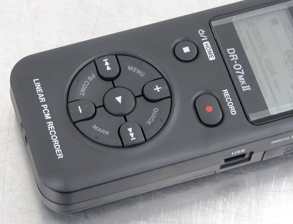 TASCAM タスカム リニアPCMレコーダー 24bit/96kHz対応 ブラック DR - 07MKII - 安心保証・業界最安値の販売 福助