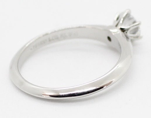 TIFFANY(ティファニー) Pt950 ダイヤモンド ソリティアリング 立て爪 指輪 0.45ct/VS1/E/VG - 安心保証・業界最安値の販売 福助