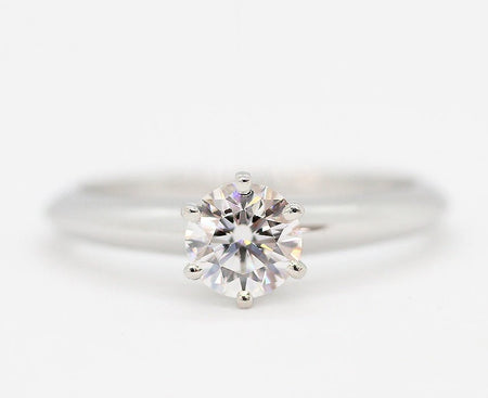 TIFFANY(ティファニー) Pt950 ダイヤモンド ソリティアリング 立て爪 指輪 0.45ct/VS1/E/VG - 安心保証・業界最安値の販売 福助
