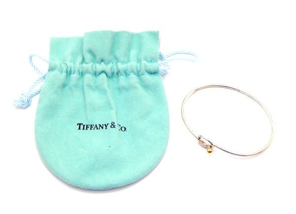 (ティファニー)TIFFANY&Co. コンビ フック&アイ バングル ラブノット　シルバー925/K18イエローゴールド レディース - 安心保証・業界最安値の販売 福助