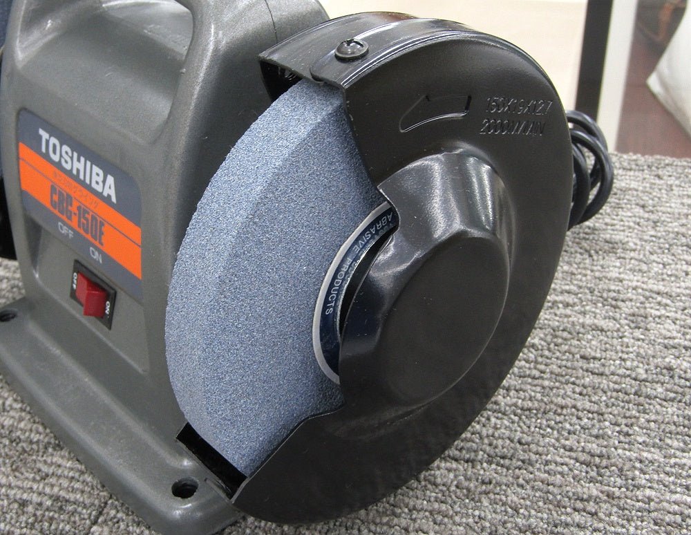 TOSHIBA 東芝 CBG - 150E 刃物グラインダ 砥石径150mm 研磨機 刃物研ぎ - 電動工具・楽器・ブランド・住設家電も総合リユース｜リサイクルショップ福助