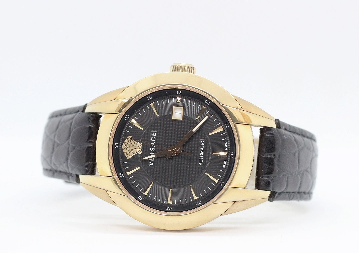 VERSACE (ヴェルサーチ) 25A3 オートマチックウォッチ自動巻き デイト 腕時計 - 安心保証・業界最安値の販売 福助