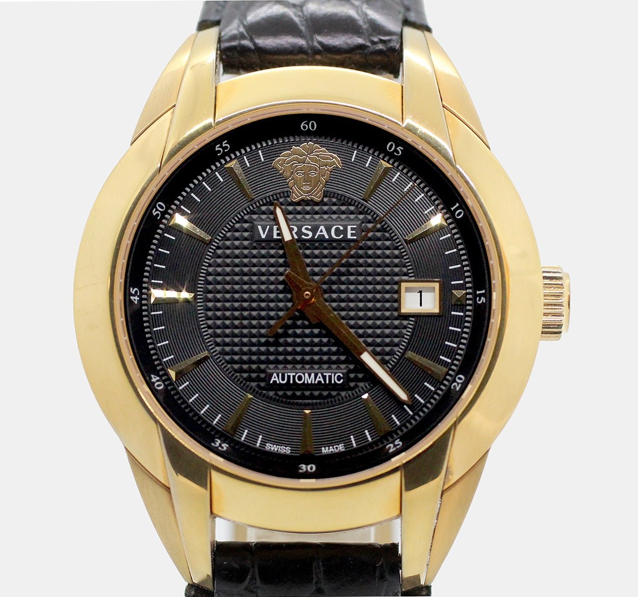 VERSACE (ヴェルサーチ) 25A3 オートマチックウォッチ自動巻き デイト 腕時計 - 安心保証・業界最安値の販売 福助