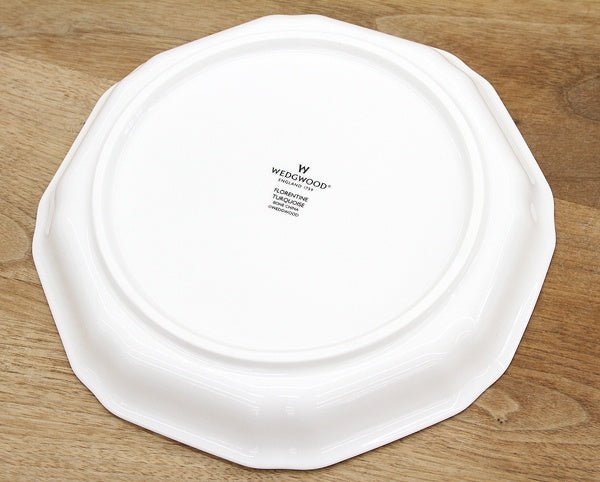 WEDGWOOD/ウェッジウッド フロレンティーン ターコイズ オクタゴナルディッシュ L 24cm プレート/深皿/盛り皿 - 安心保証・業界最安値の販売 福助