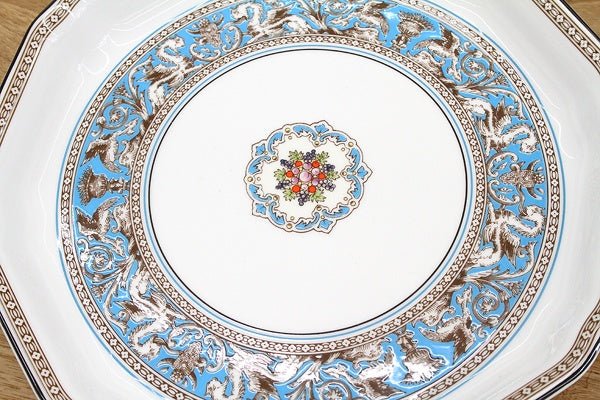 WEDGWOOD/ウェッジウッド フロレンティーン ターコイズ オクタゴナルディッシュ L 24cm プレート/深皿/盛り皿 - 安心保証・業界最安値の販売 福助