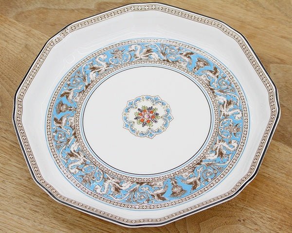 WEDGWOOD/ウェッジウッド フロレンティーン ターコイズ オクタゴナルディッシュ L 24cm プレート/深皿/盛り皿 - 安心保証・業界最安値の販売 福助