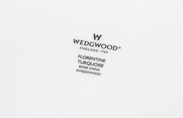 WEDGWOOD/ウェッジウッド フロレンティーン ターコイズ オクタゴナルディッシュ L 24cm プレート/深皿/盛り皿 - 安心保証・業界最安値の販売 福助