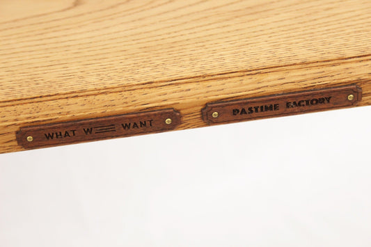 WHAT WE WANT×PASTIME FACTORY SOLIDWOODSHELF テーブル OAK(ナラ) ソリッドウッドシェルフ - 安心保証・業界最安値の販売 福助