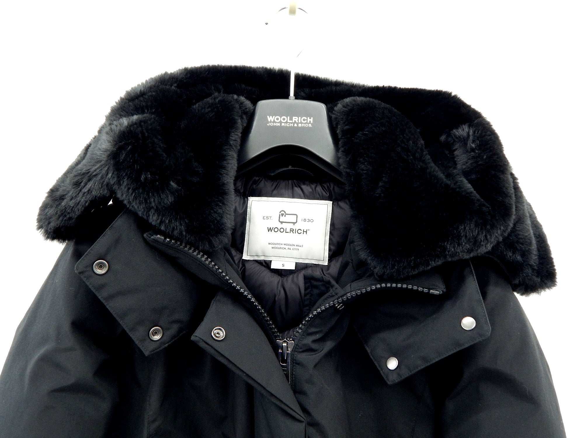 WOOLRICH/ウールリッチ BOW BRIDGE PARKA ボウ ブリッジ パーカー WWOU0551 Black Sサイズ - 安心保証・業界最安値の販売 福助