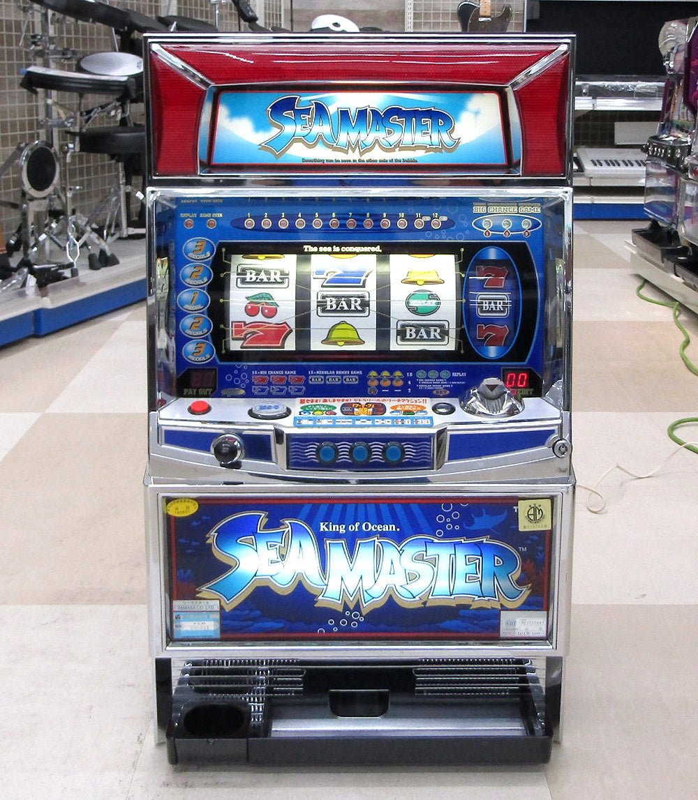 パチスロ実機 山佐 シーマスターX 4号機 コイン機 100V電源対応/ボリュームつまみ1ヵ所搭載 - 電動工具・楽器・ブランド・住設家電も総合リユース｜リサイクルショップ福助