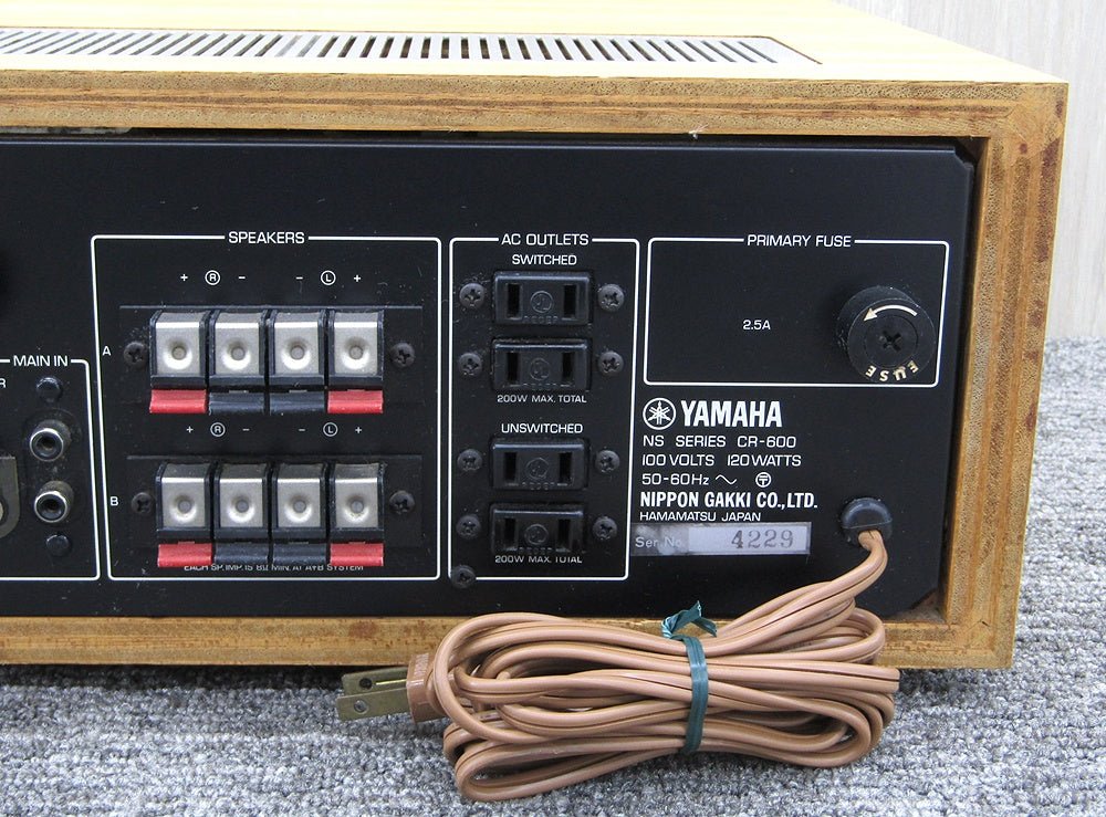 YAMAHA ヤマハ CR-600 チューナーアンプ/ステレオレシーバー - 電動工具・楽器・ブランド・住設家電も総合リユース｜リサイクルショップ福助
