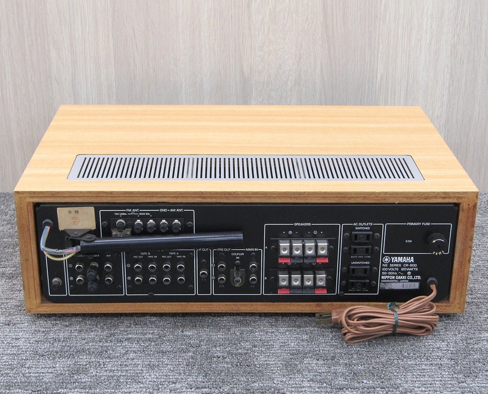 YAMAHA ヤマハ CR-600 チューナーアンプ/ステレオレシーバー - 電動工具・楽器・ブランド・住設家電も総合リユース｜リサイクルショップ福助