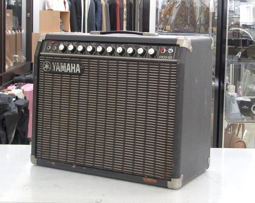 YAMAHA ヤマハ ギターアンプ F100 - 112 100W出力 12インチスピーカー 2チャンネル仕様 リバーブ搭載 - 電動工具・楽器・ブランド・住設家電も総合リユース｜リサイクルショップ福助