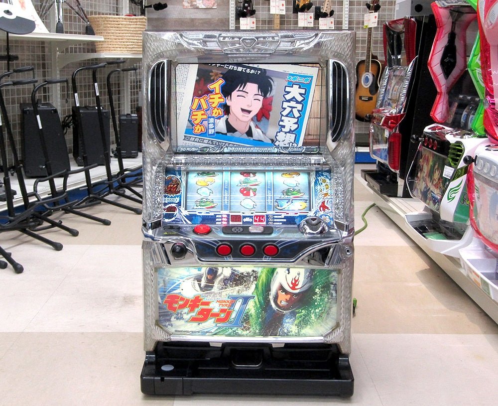 パチスロ実機 モンキーターンⅡ スロット YAMASA/山佐 家庭用原電対応/コイン不要機搭載/Vol調節有 モンキーターン2 - 安心保証・業界最安値の販売 福助