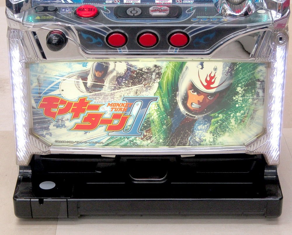 パチスロ実機 モンキーターンⅡ スロット YAMASA/山佐 家庭用原電対応/コイン不要機搭載/Vol調節有 モンキーターン2 - 安心保証・業界最安値の販売 福助