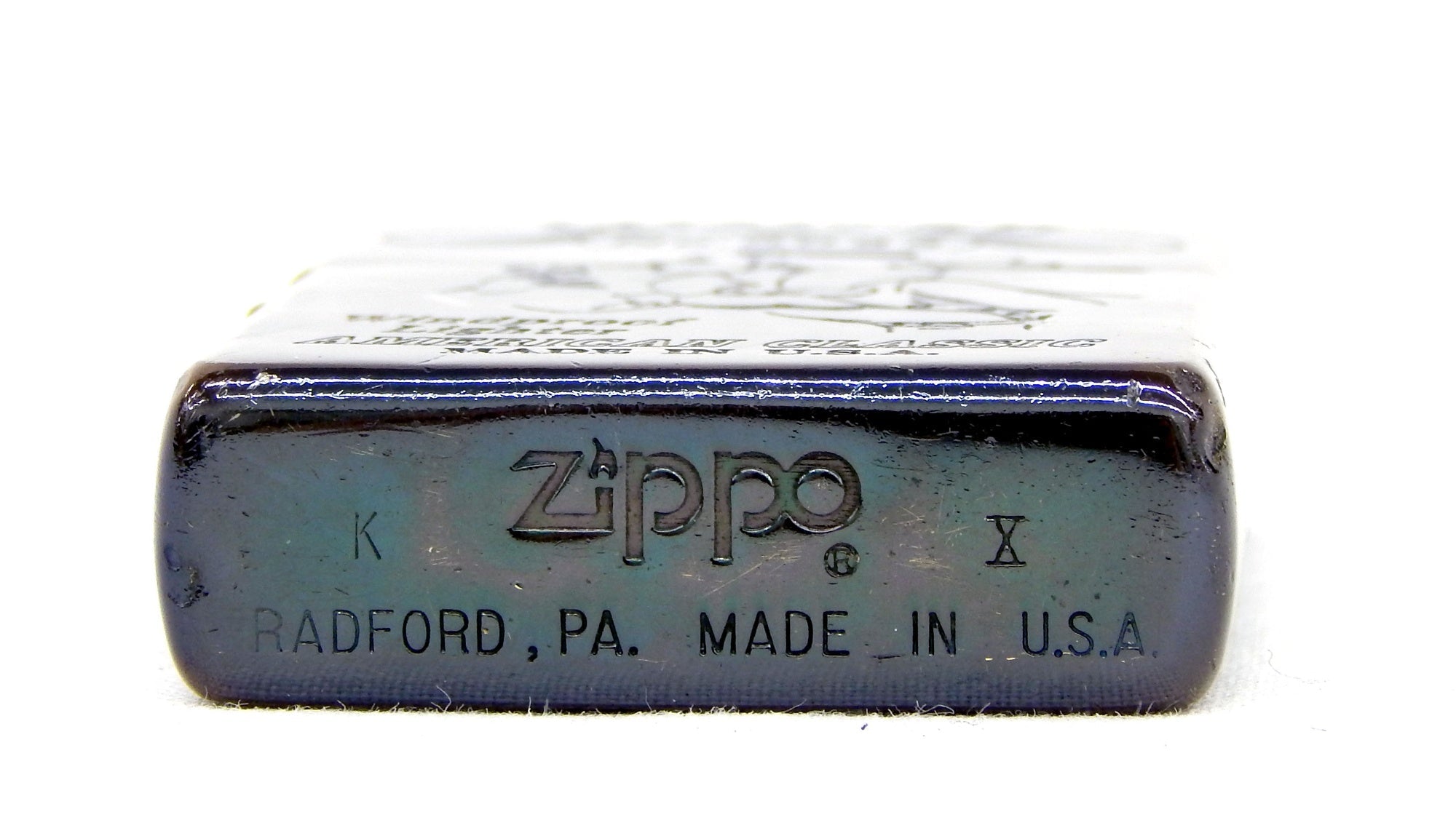 ZIPPO(ジッポー) ライター ウェンディ ロゴ ブルーチタン 500個限定 シリアルNo.0025 - 安心保証・業界最安値の販売 福助