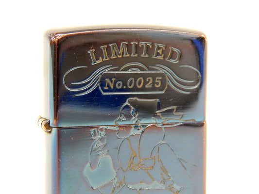 ZIPPO(ジッポー) ライター ウェンディ ロゴ ブルーチタン 500個限定 シリアルNo.0025 - 安心保証・業界最安値の販売 福助